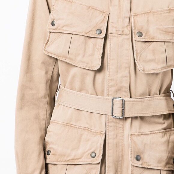 Polo Ralph Lauren Khaki Cotton Twill Field Paratrooper Jump Jacket - Picture 2 of 16